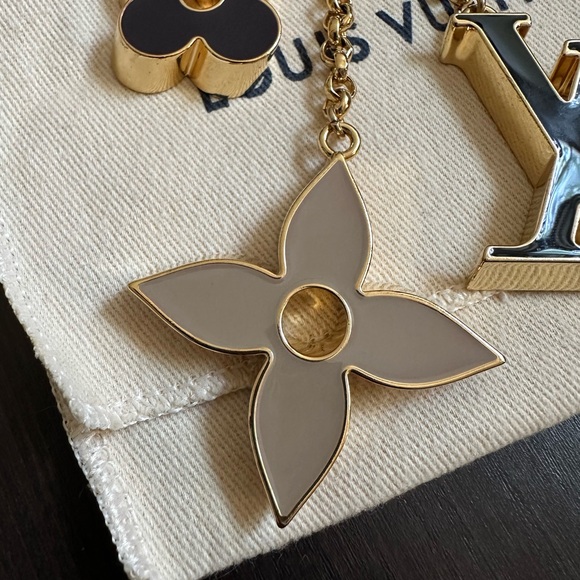 EUC Louis Vuitton Fleur de Monogram Key Ring/Bag Charm - Picture 5 of 8